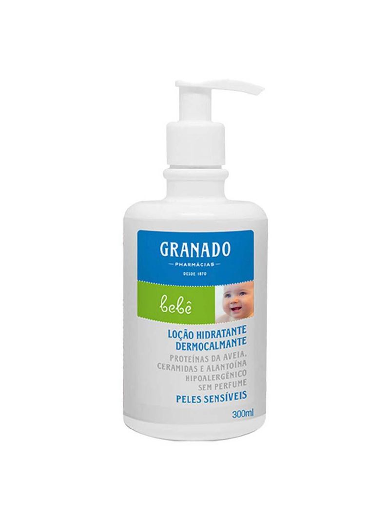 Loção hidratante dermocalmante granado bebê peles sensíveis