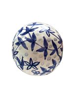 Bola g decorativa tema português ceramica pintada a mao arte