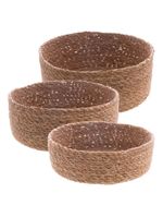 3 cestos redondos wolff de fibra natural retos