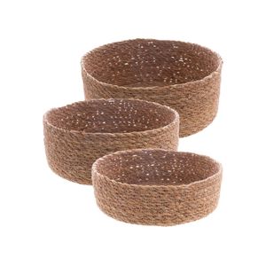 3 cestos redondos wolff de fibra natural retos