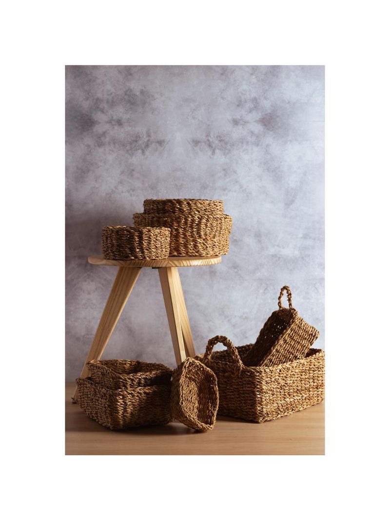 3 cestos redondos wolff de fibra natural retos