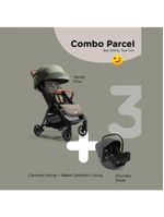 Carrinho de bebê combo parcel verde pine com bebê conforto i-snug shale joie
