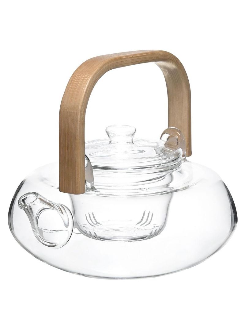 Chaleira de vidro com infusor, charmosa e moderna 800 ml