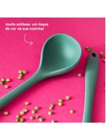 Concha de silicone duplo 28 cm - verde escuro
