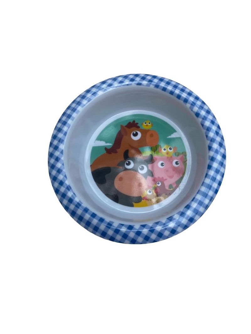 Conjunto pratos copo e talheres fazendinha - nt