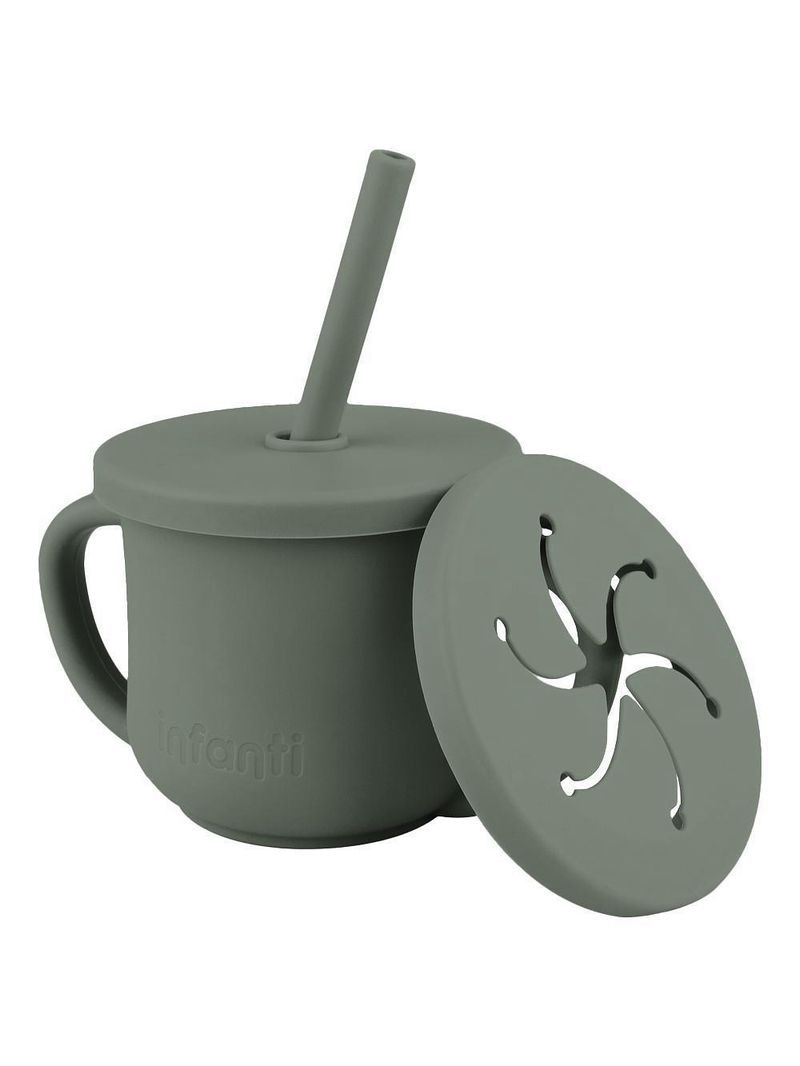 Copo de silicone 2 em 1 piccolo verde - infanti
