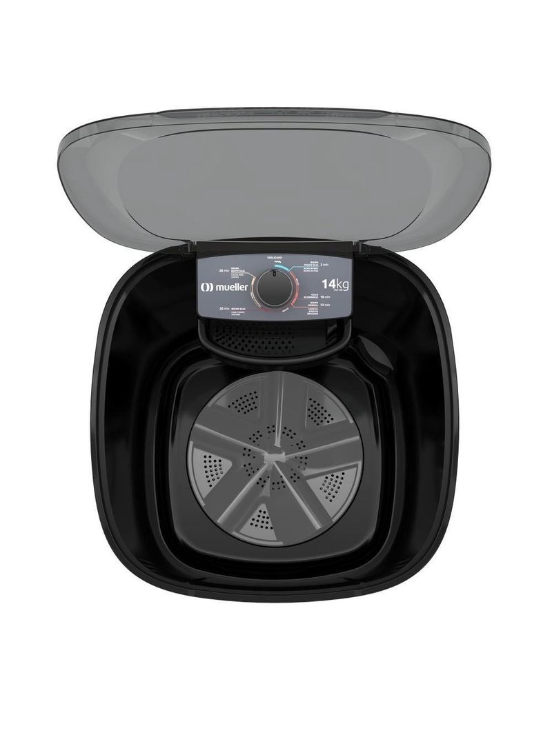 Tanquinho Mueller 14kg Semiautomático Preto MLT14B 110V