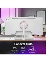 Monitor Gamer Curvo Branco HQ Premium 34” Ultrawide QHD 3440x1440, 165Hz, 1ms, AMD FreeSync, HDMI, DP - HQW34C16