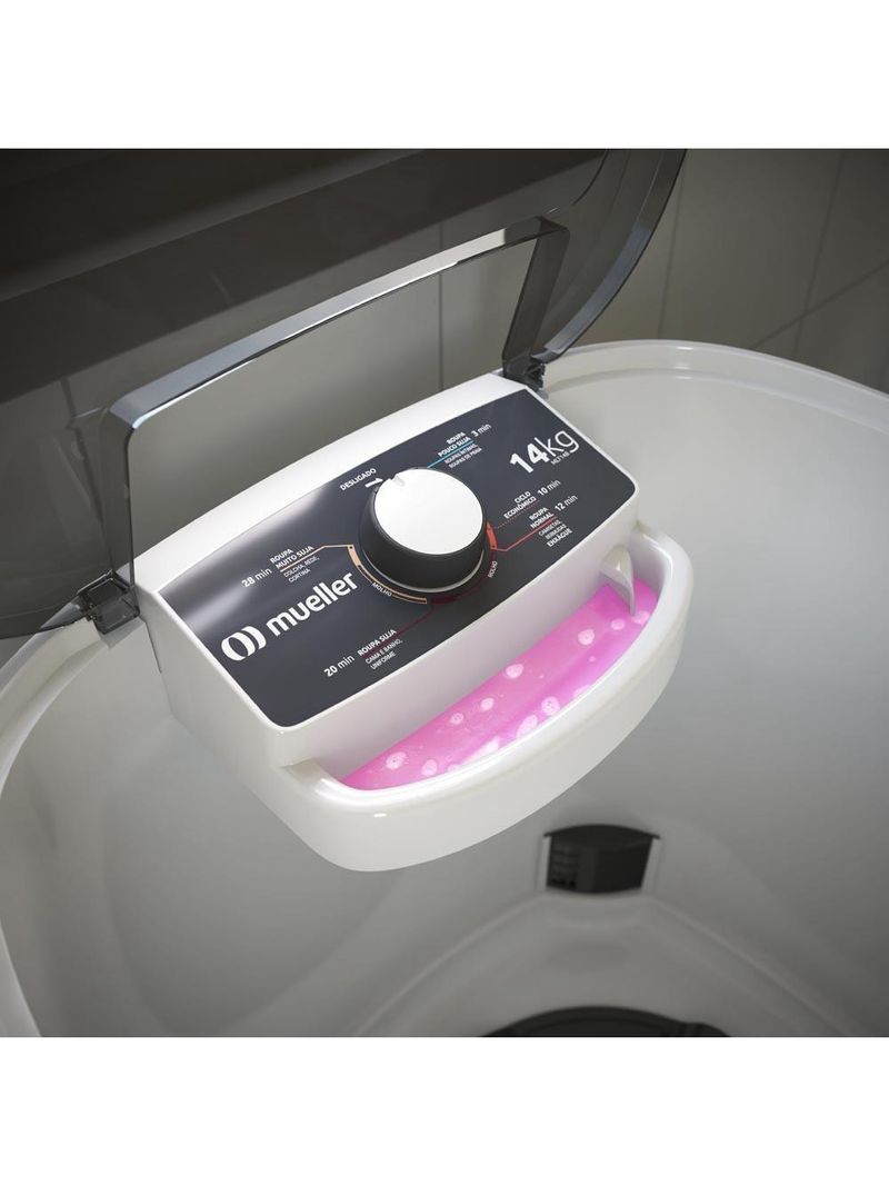 Tanquinho Mueller 14kg Semiautomática Branco MLT14B 220V