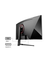 Monitor Gamer Curvo HQ Premium 34” Ultrawide QHD 3440x1440, 165Hz, 1ms, AMD FreeSync, HDMI, DP - HQ34C16