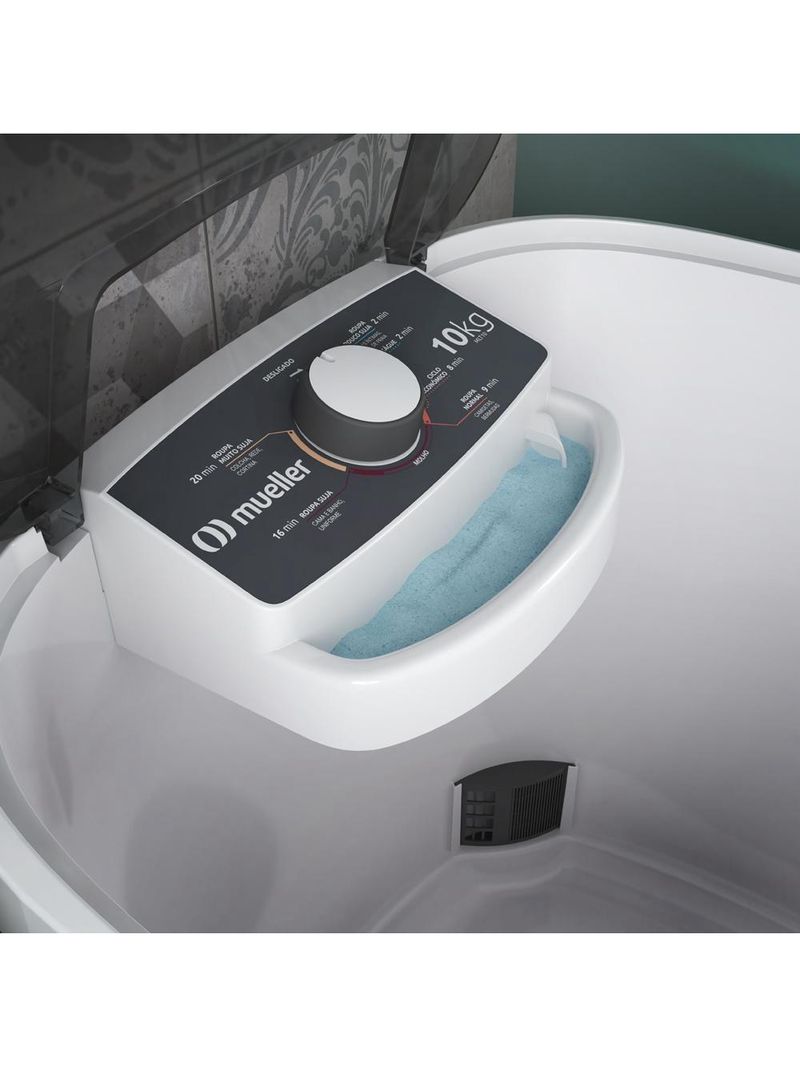 Tanquinho Mueller 10kg Semiautomático MLT10 Branco 110V