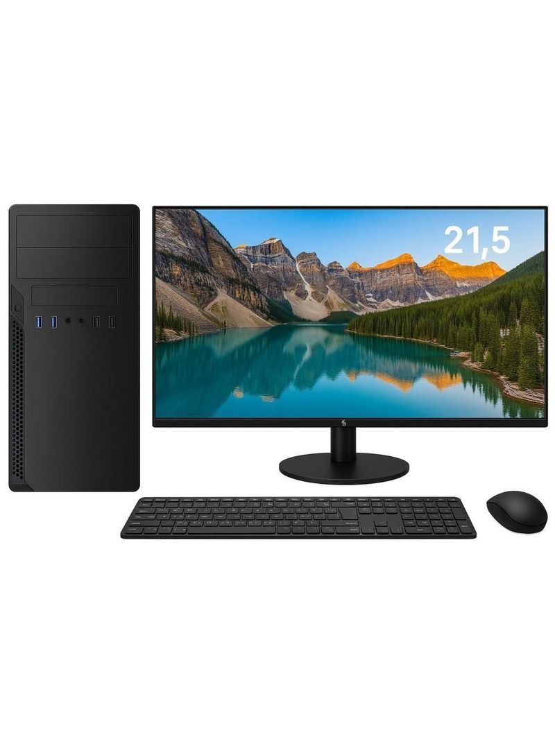 Computador 3green Completo Intel I5 6400 16GB DDR4 SSD 512GB NVME Monitor Led 21,5" Wifi 3GP-003