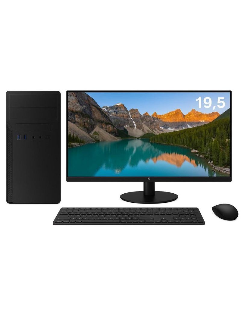 Computador 3green Completo Intel I5 6400 8GB DDR4 SSD 512GB NVME Monitor Led 19,5" WIFI 3GP-034