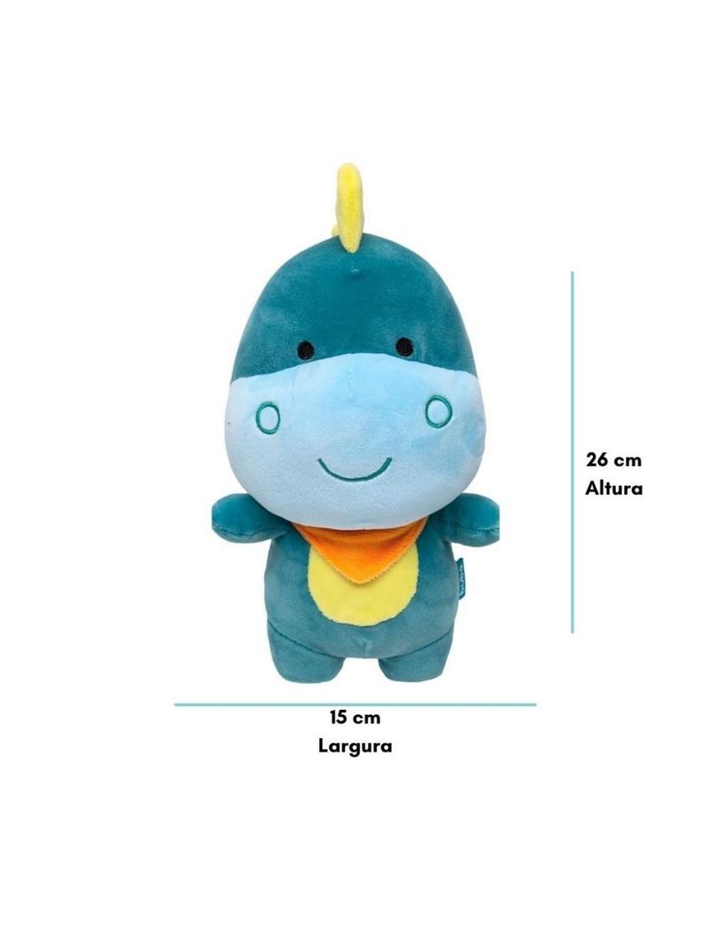 Pelúcia turminha soft dino verde - buba