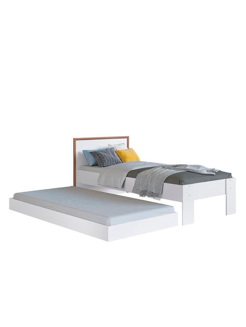 Bicama De Solteiro Auxiliar Los Angeles Branco