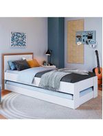 Bicama De Solteiro Auxiliar Los Angeles Branco