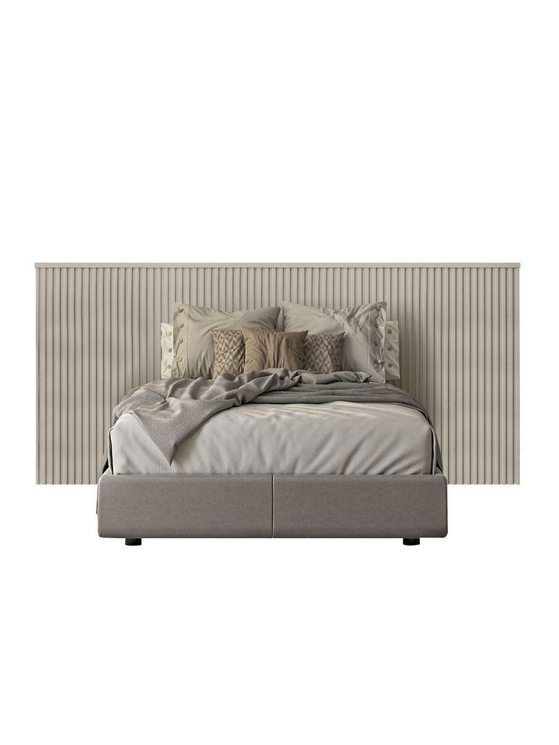 Cabeceira Para Cama De Casal E Queen Ripada 241cm Laranjeira Off White