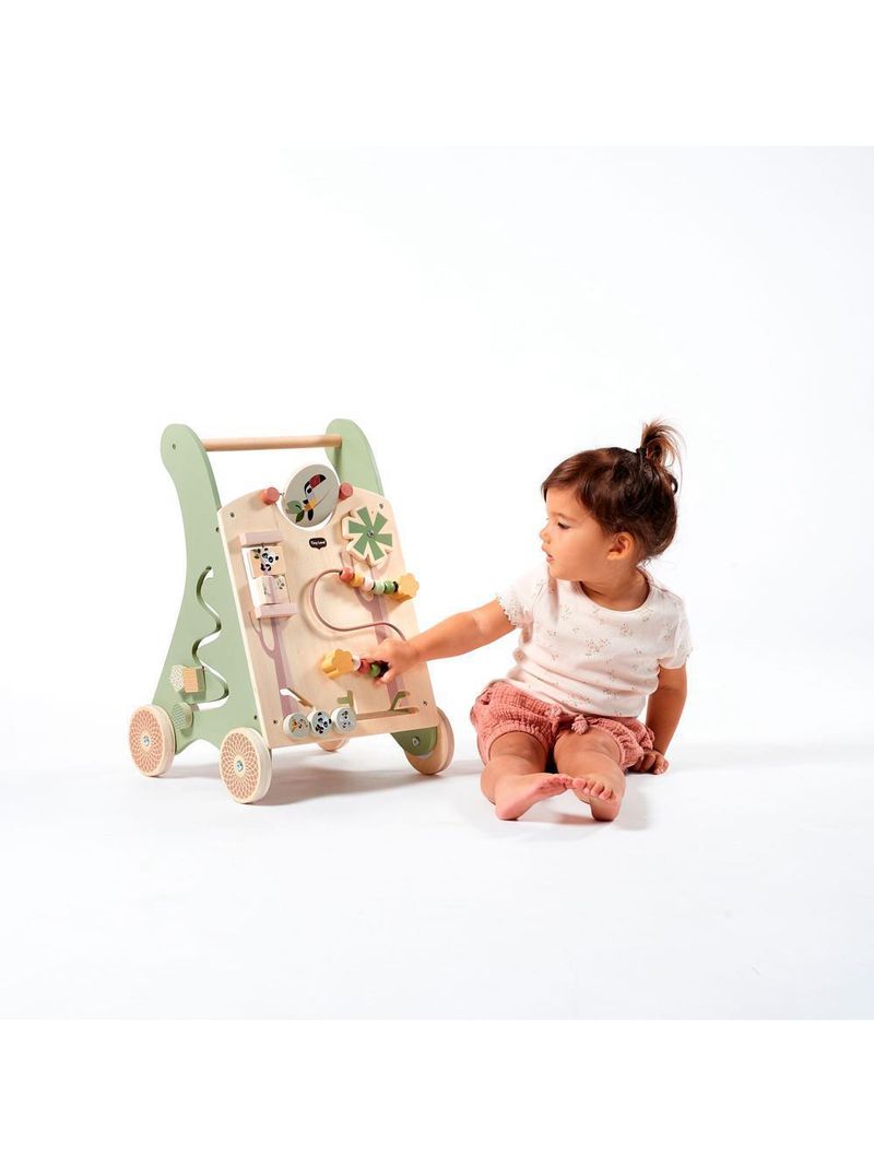 Andador multifuncional de madeira boho chic - tiny love