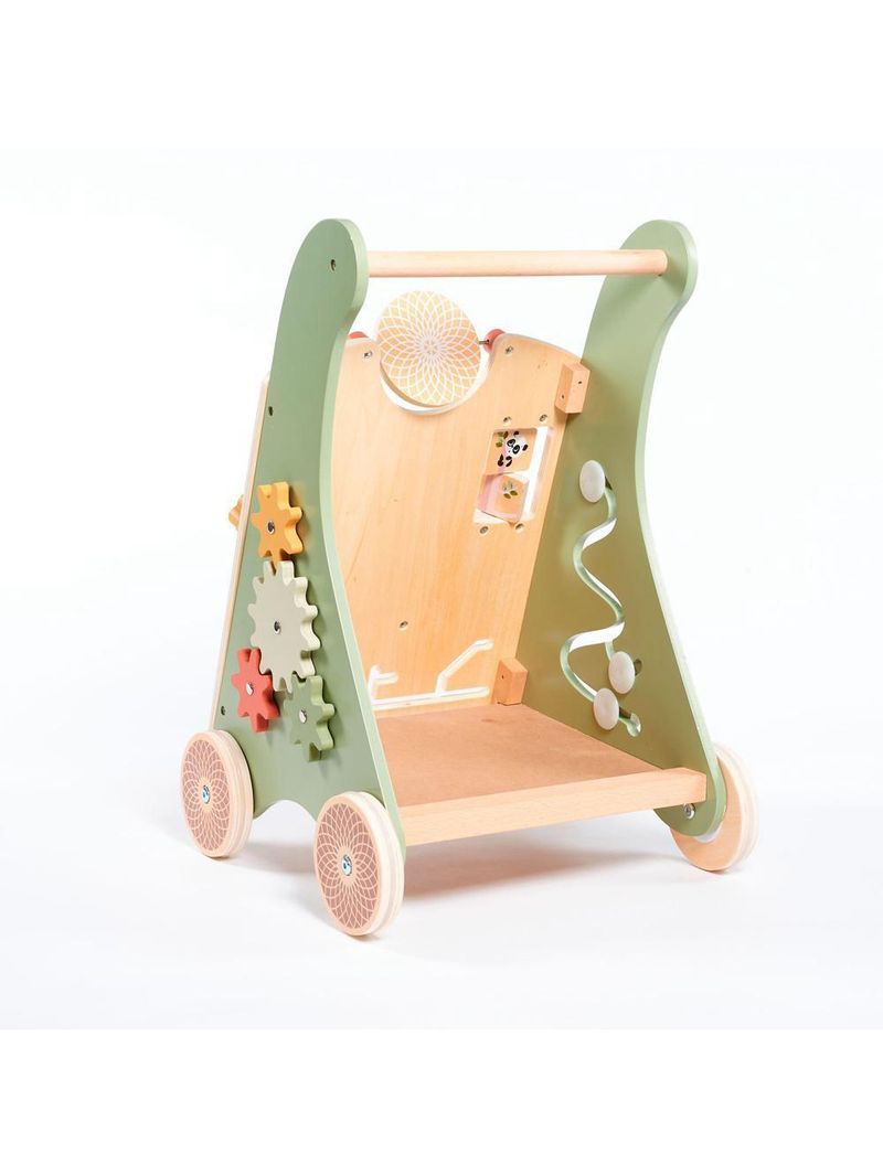 Andador multifuncional de madeira boho chic - tiny love