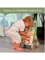 Andador multifuncional de madeira boho chic - tiny love