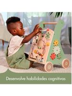 Andador multifuncional de madeira boho chic - tiny love