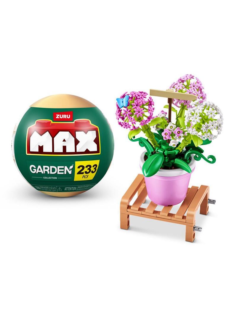 Blocos de montar max premium garden - gipsófila 133 pçs