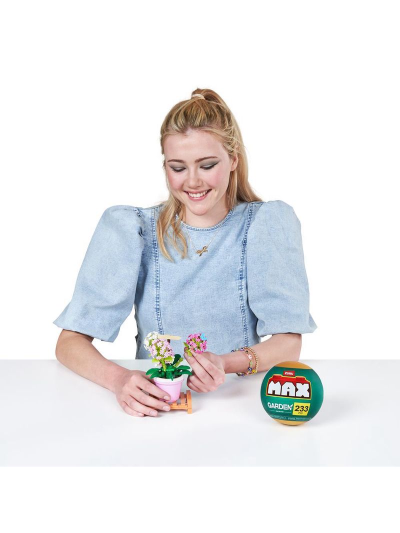 Blocos de montar max premium garden - gipsófila 133 pçs