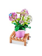 Blocos de montar max premium garden - gipsófila 133 pçs