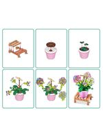 Blocos de montar max premium garden - gipsófila 133 pçs