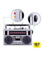 Blocos de montar max premium retrô - rádio 157 pçs