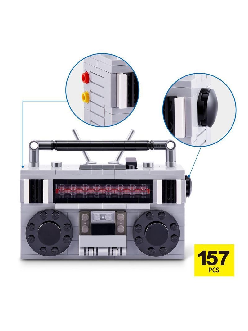 Blocos de montar max premium retrô - rádio 157 pçs