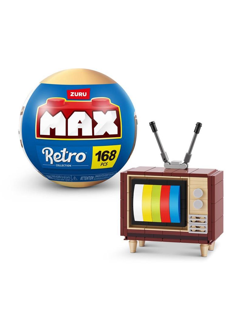 Blocos de montar max premium retrô - televisão 168 pçs