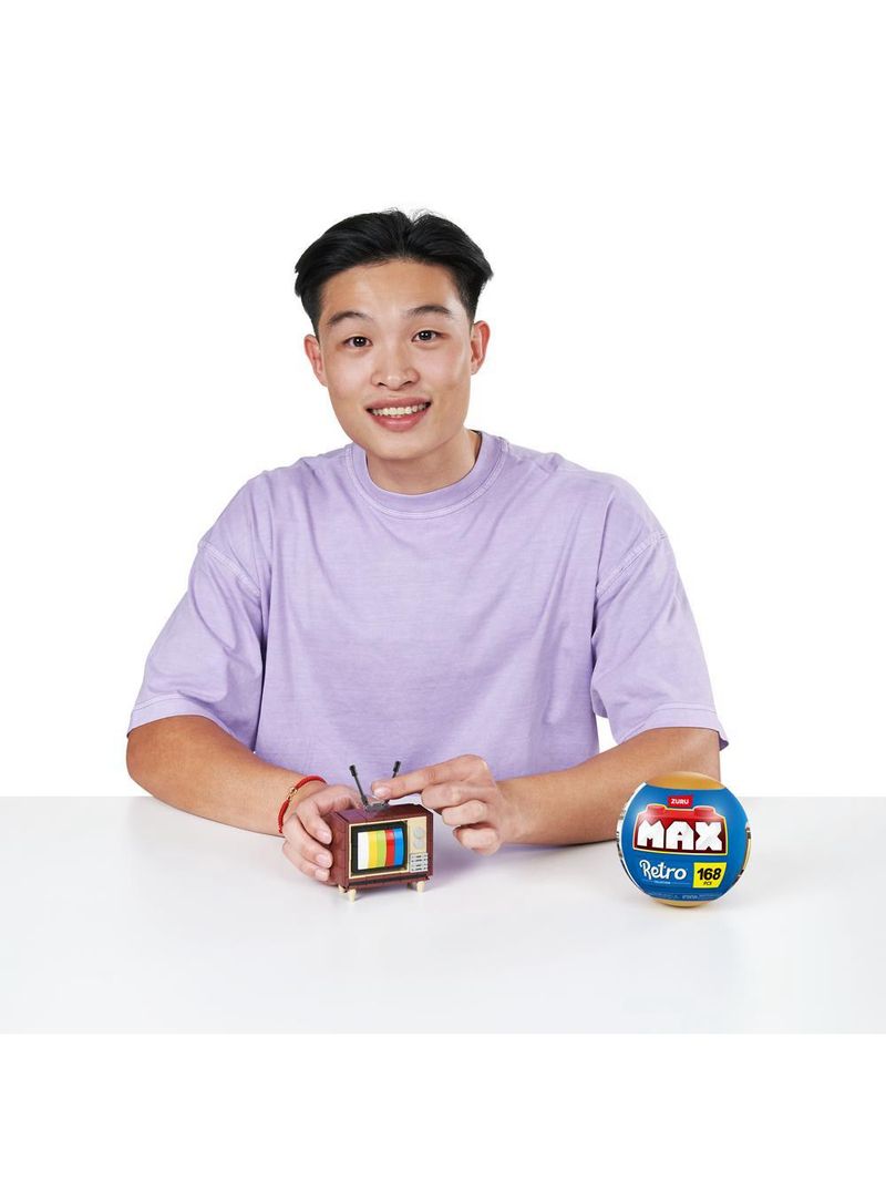 Blocos de montar max premium retrô - televisão 168 pçs