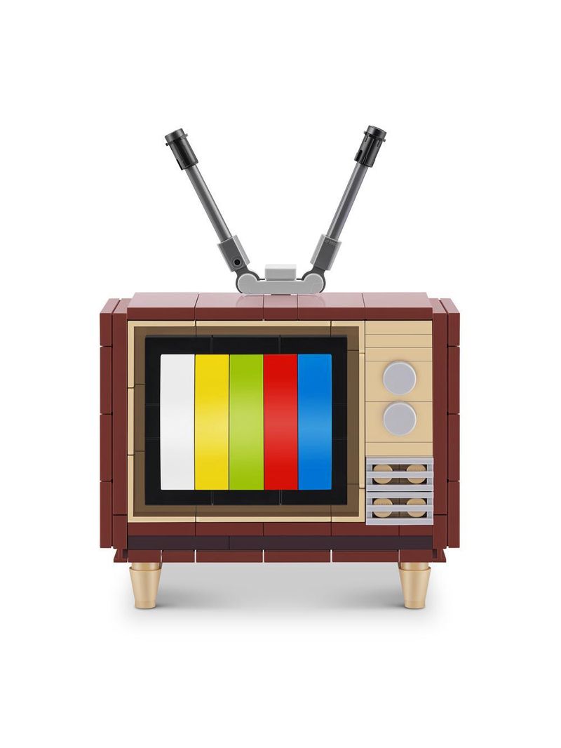 Blocos de montar max premium retrô - televisão 168 pçs