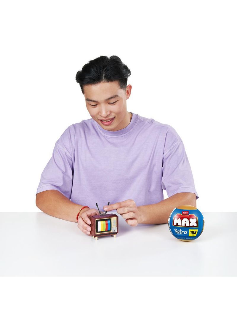 Blocos de montar max premium retrô - televisão 168 pçs