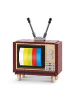 Blocos de montar max premium retrô - televisão 168 pçs
