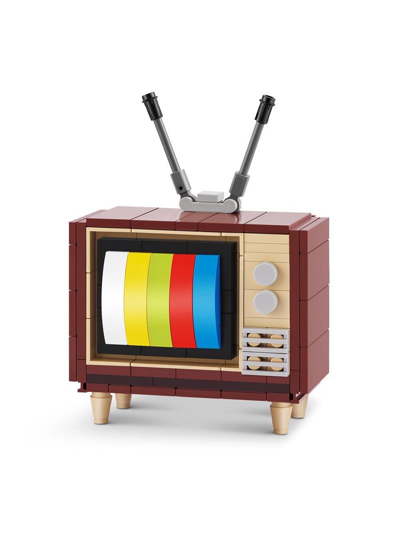 Blocos de montar max premium retrô - televisão 168 pçs