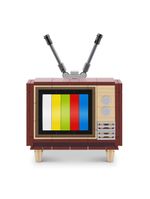 Blocos de montar max premium retrô - televisão 168 pçs