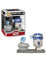 Boneco funko pop! deluxe star wars r2-d2 com leia