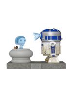 Boneco funko pop! deluxe star wars r2-d2 com leia