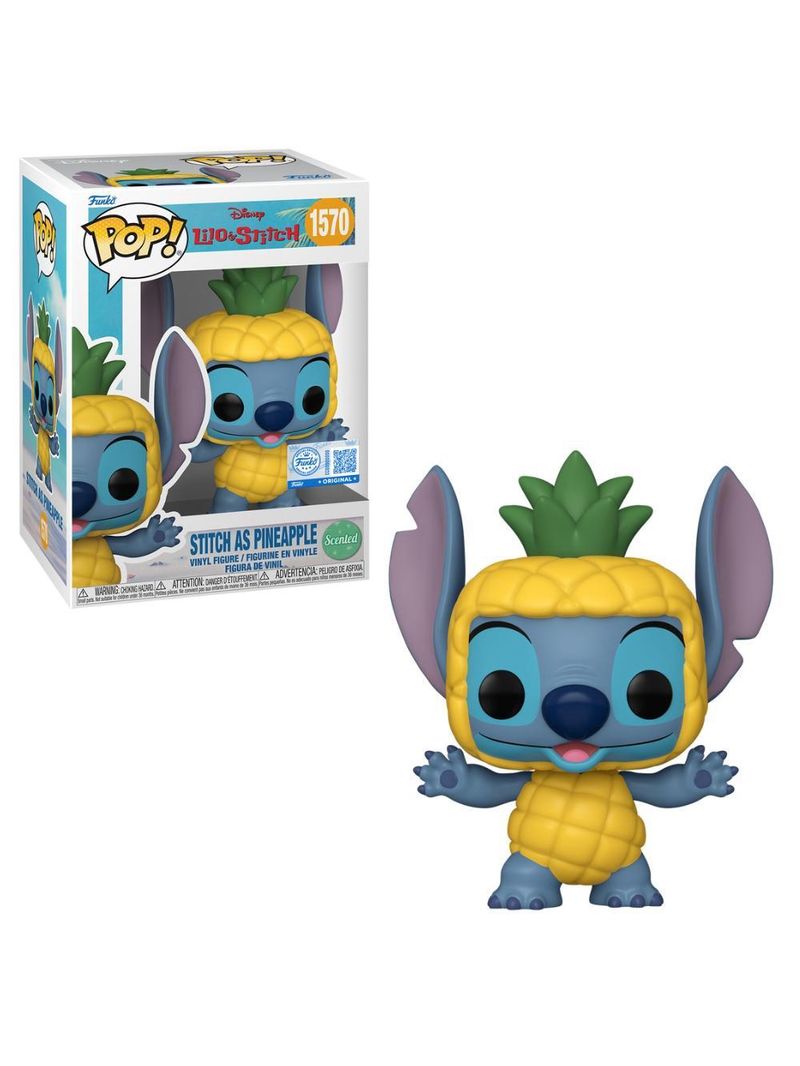 Boneco funko pop! disney lilo & stitch - stitch de abacaxi