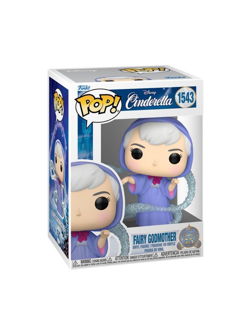 Boneco funko pop! disney cinderela 75 anos - fada madrinha