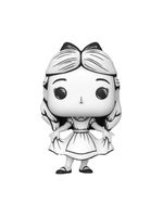 Boneco funko pop! disney esboços - alice