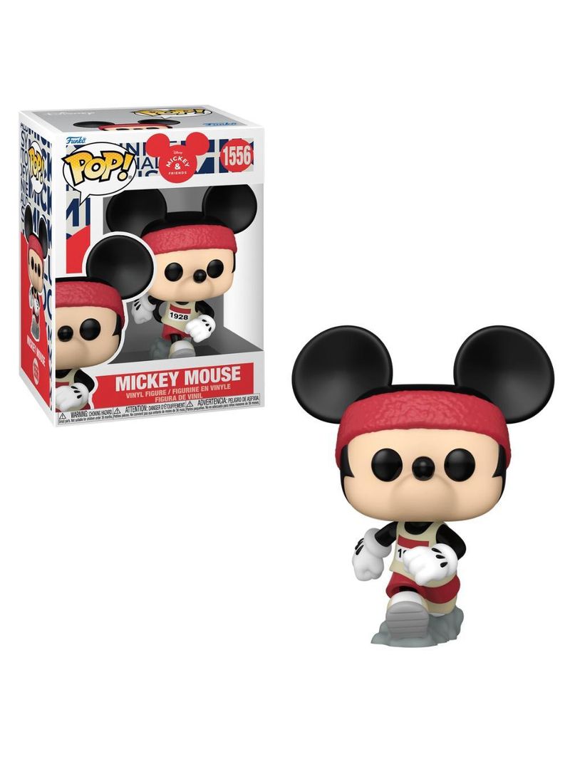 Boneco funko pop! disney vida real - mickey com roupa de corrida