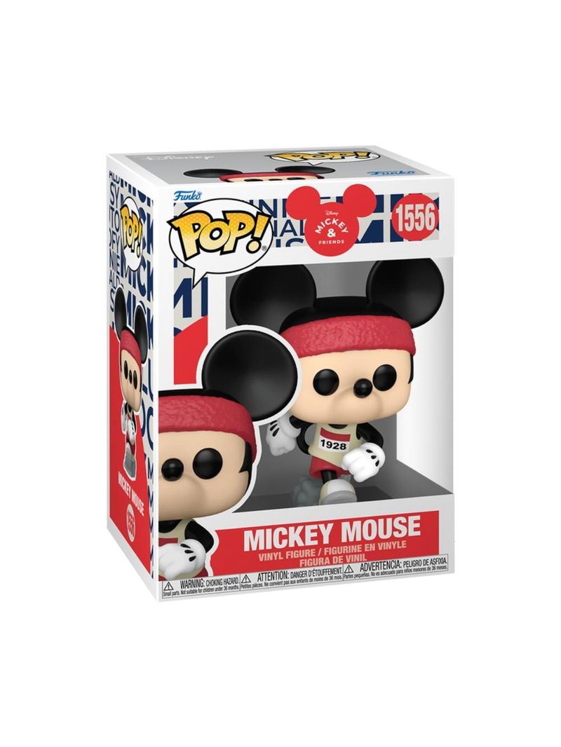Boneco funko pop! disney vida real - mickey com roupa de corrida