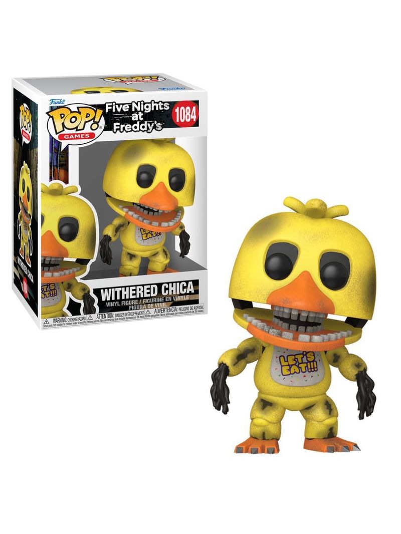 Boneco funko pop! five nights at freddy's - withered chica