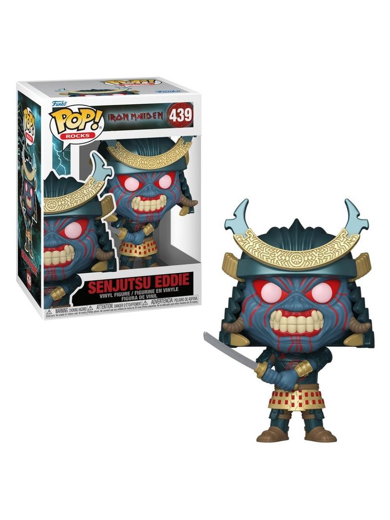 Boneco funko pop! rocks iron maiden - senjutsu eddie