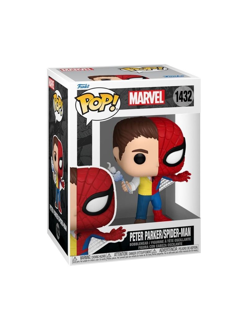 Boneco funko pop! marvel split - peter parker/homem-aranha