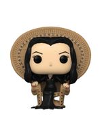 Boneco funko pop! premium família addams morticia na cadeira