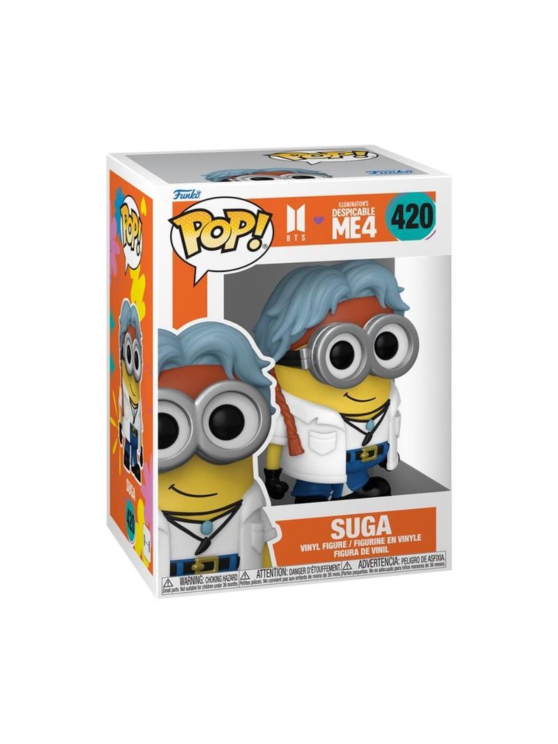 Boneco funko pop! rocks bts x meu malvado favorito 4 - suga